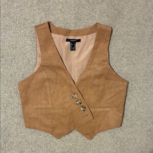 Forever 21 corduroy brown vest